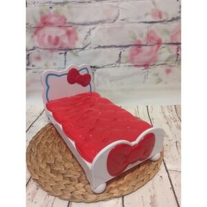 Hello Kitty Large Doll Bed 14" X 8" | Red Bow By Blip Toys